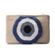 Crochet Evil Eye Clutch