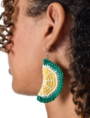 Crochet Lemon Earrings