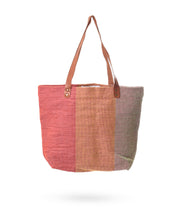 Recycled Plastic and Leather Tote Bag