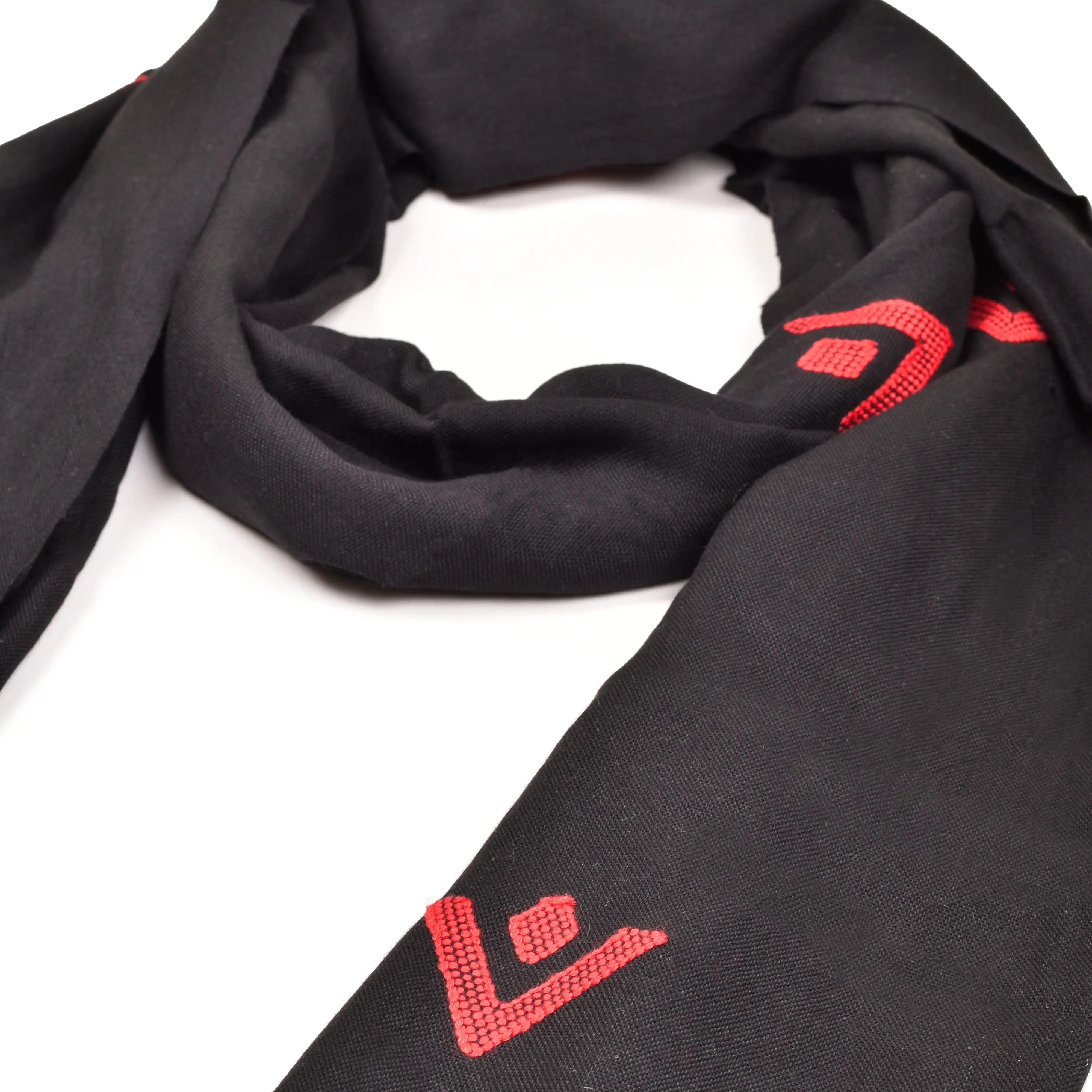 Triangles Embroidered Scarf