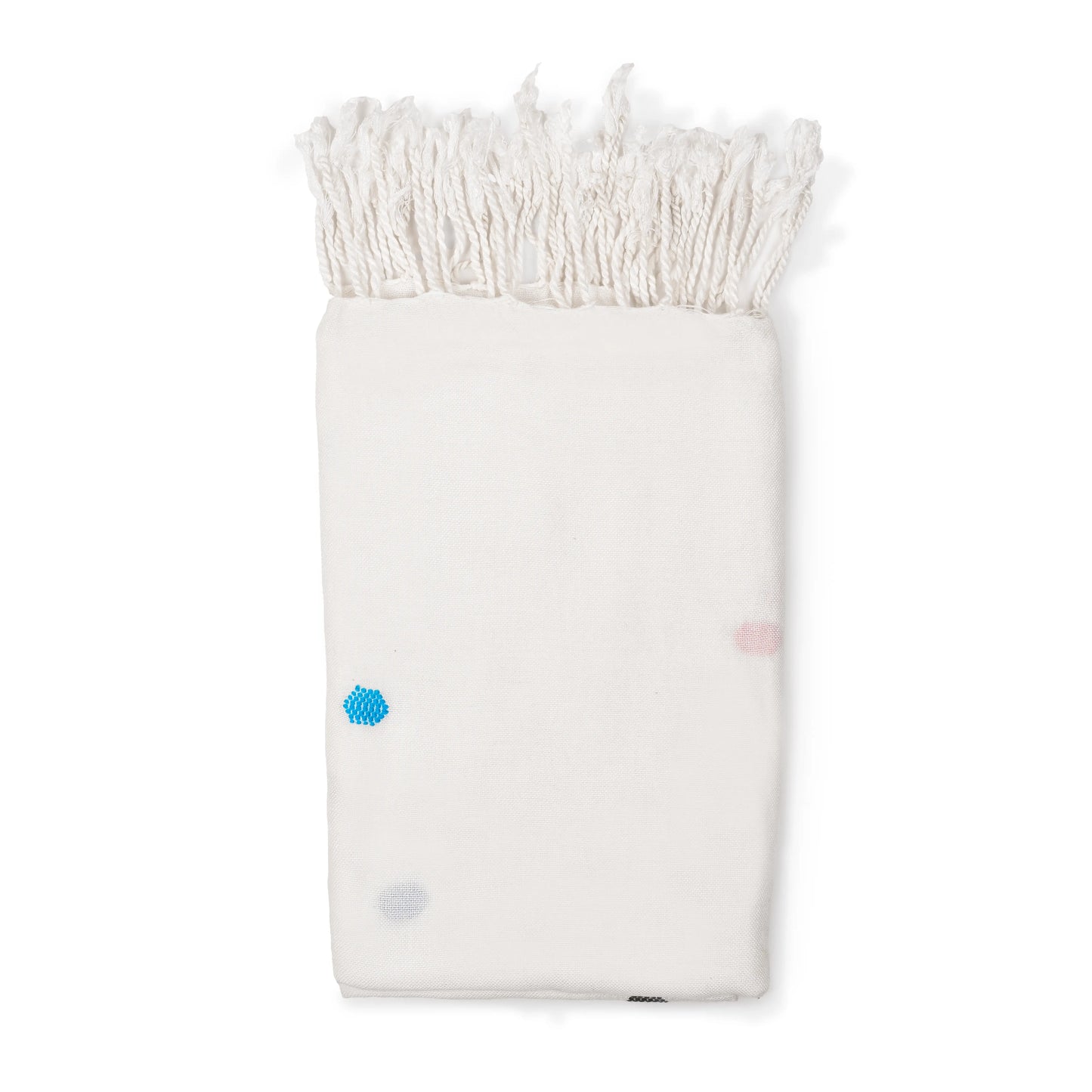 Circles Embroidered Scarf