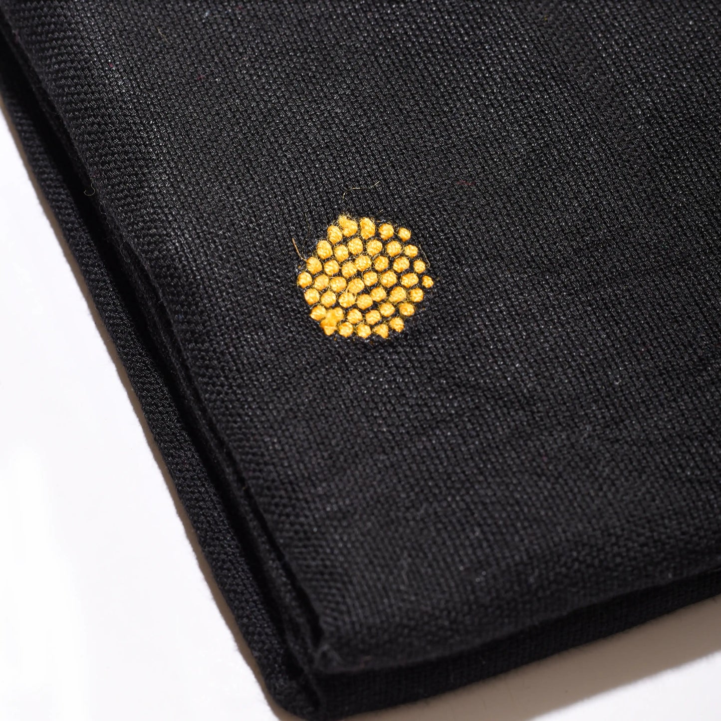 Handwoven with Embedded Embroidery Scarf- Circles (185*65cm)