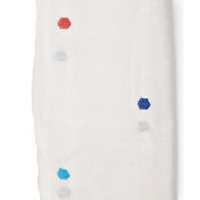 Circles Embroidered Scarf