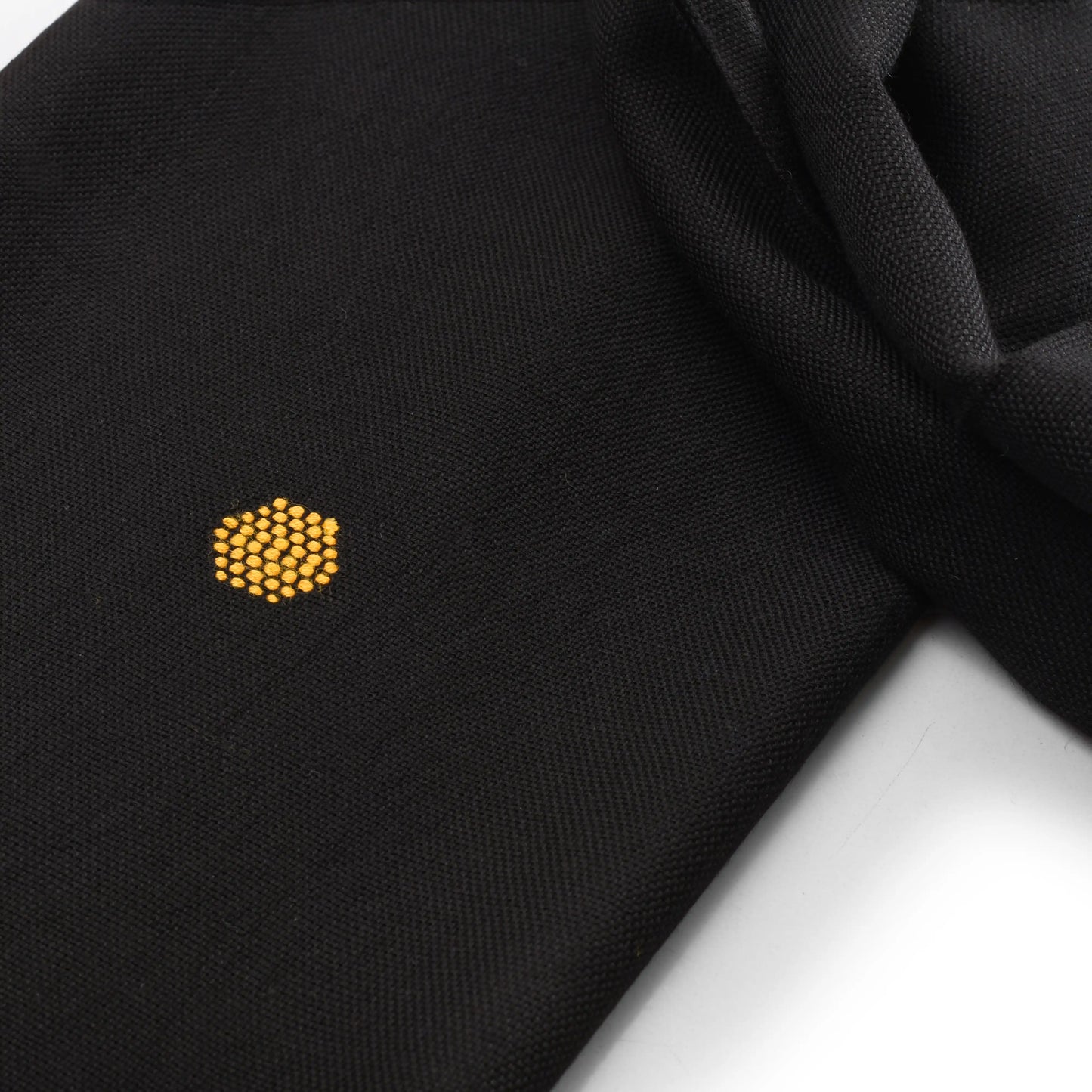 Handwoven with Embedded Embroidery Scarf- Circles (185*65cm)