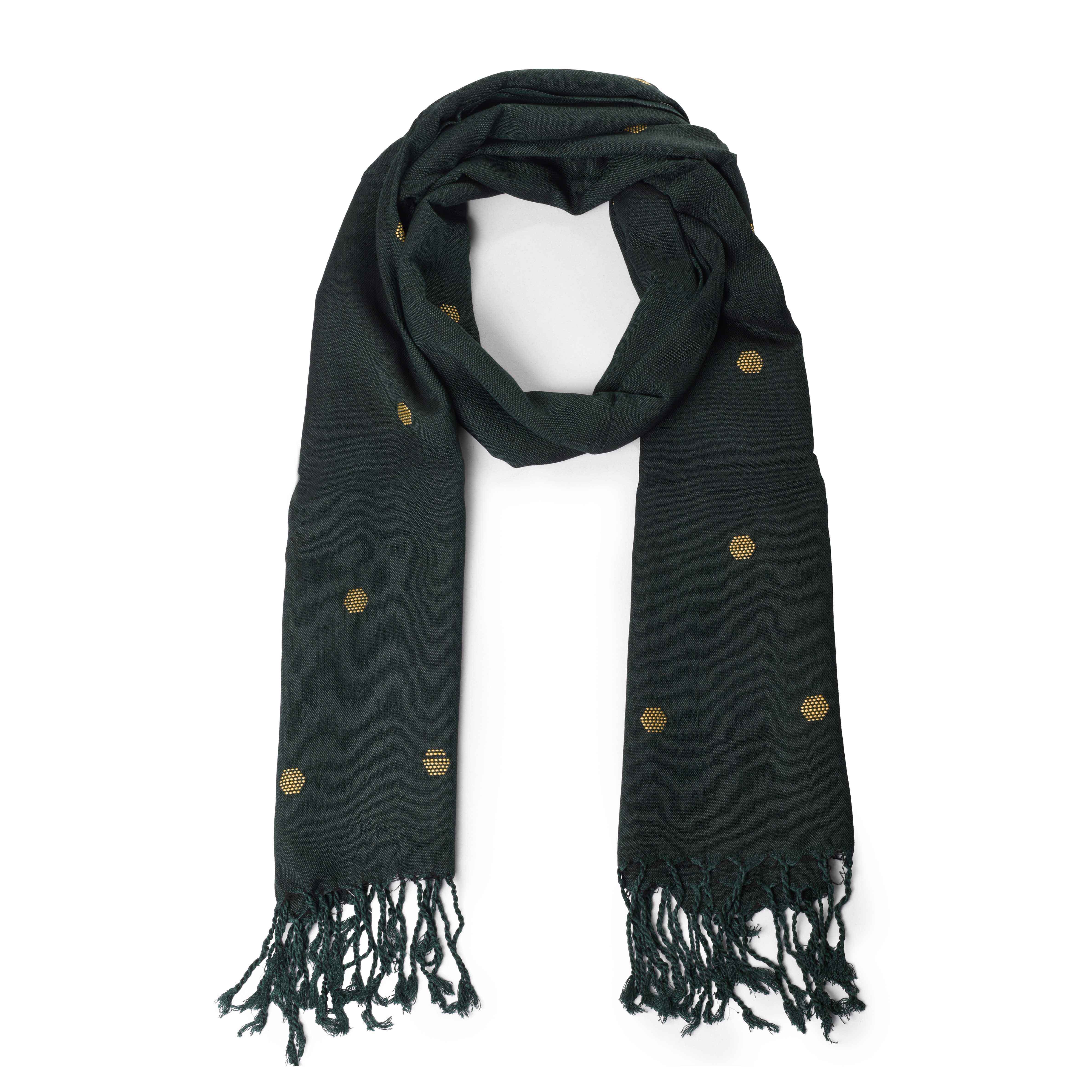 Circles Embroidered Scarf