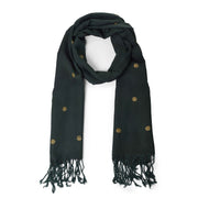 Circles Embroidered Scarf