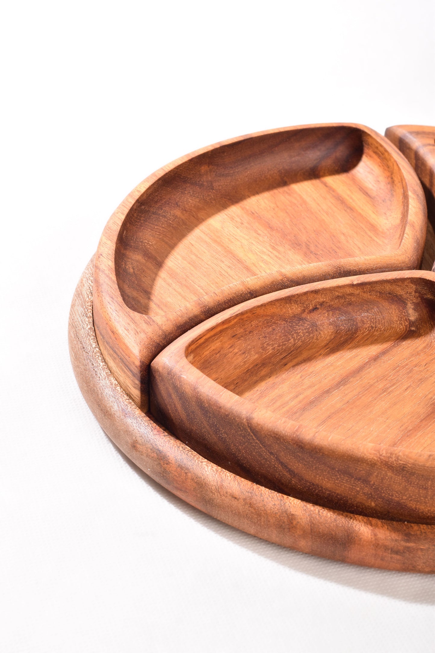 Round Nuts Wooden Platter