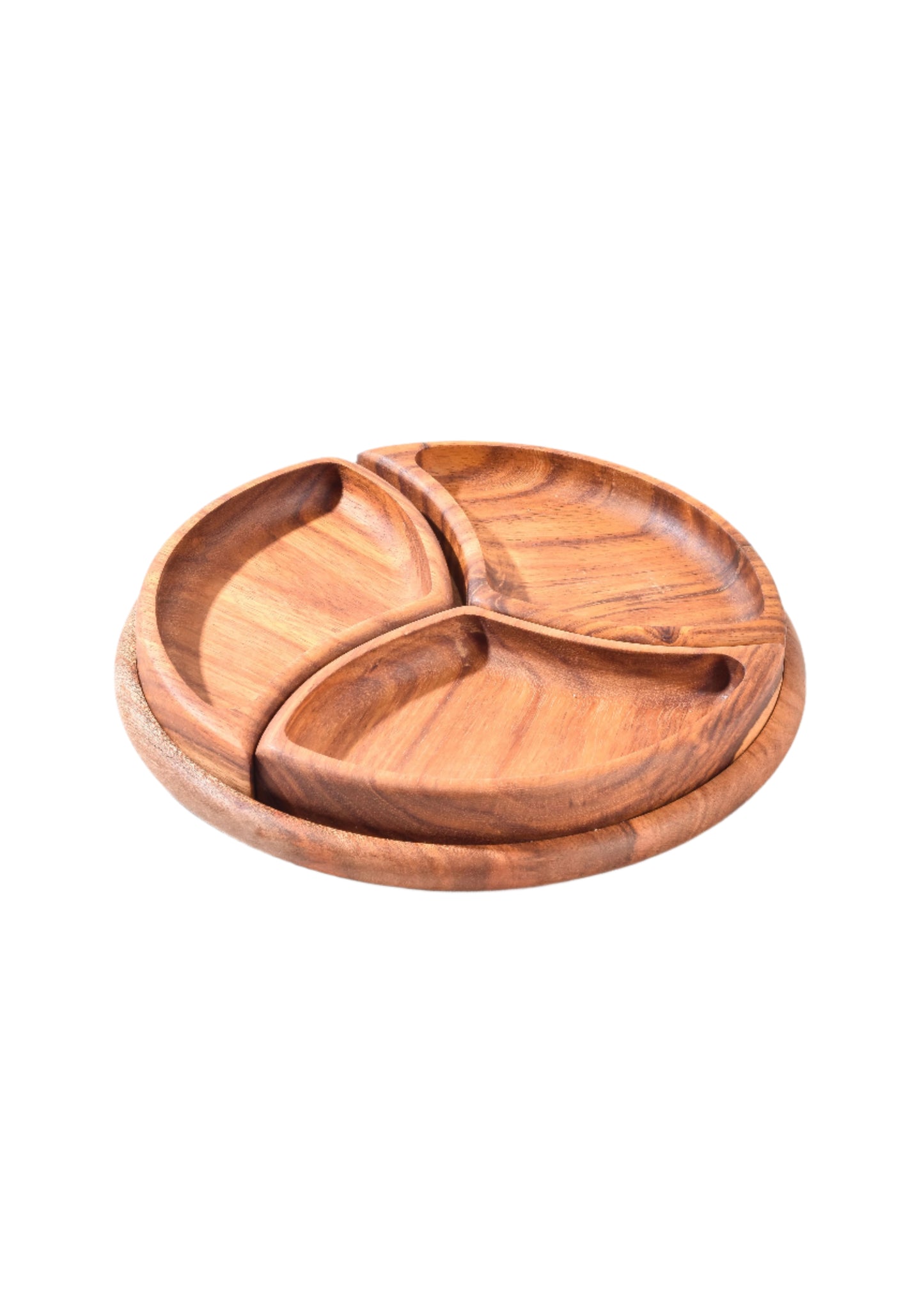 Round Nuts Wooden Platter