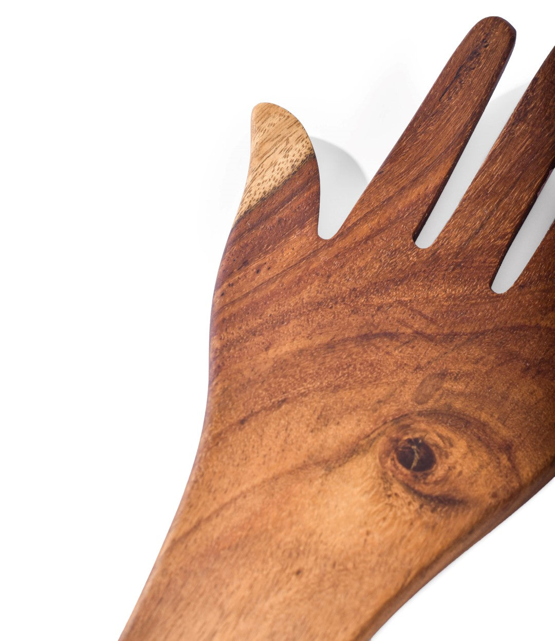 Wooden Hand Salad Server