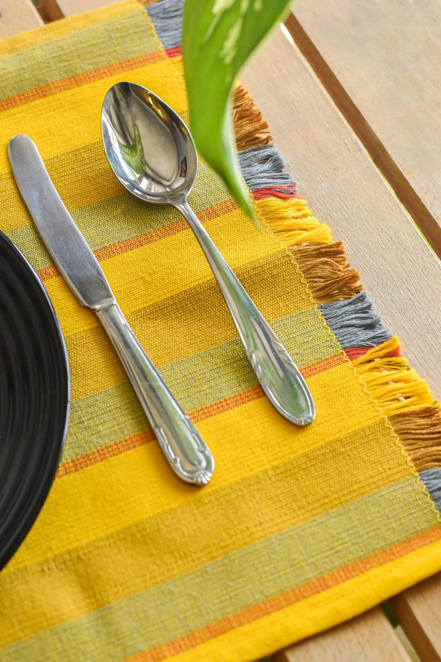 Handwoven Striped Placemat