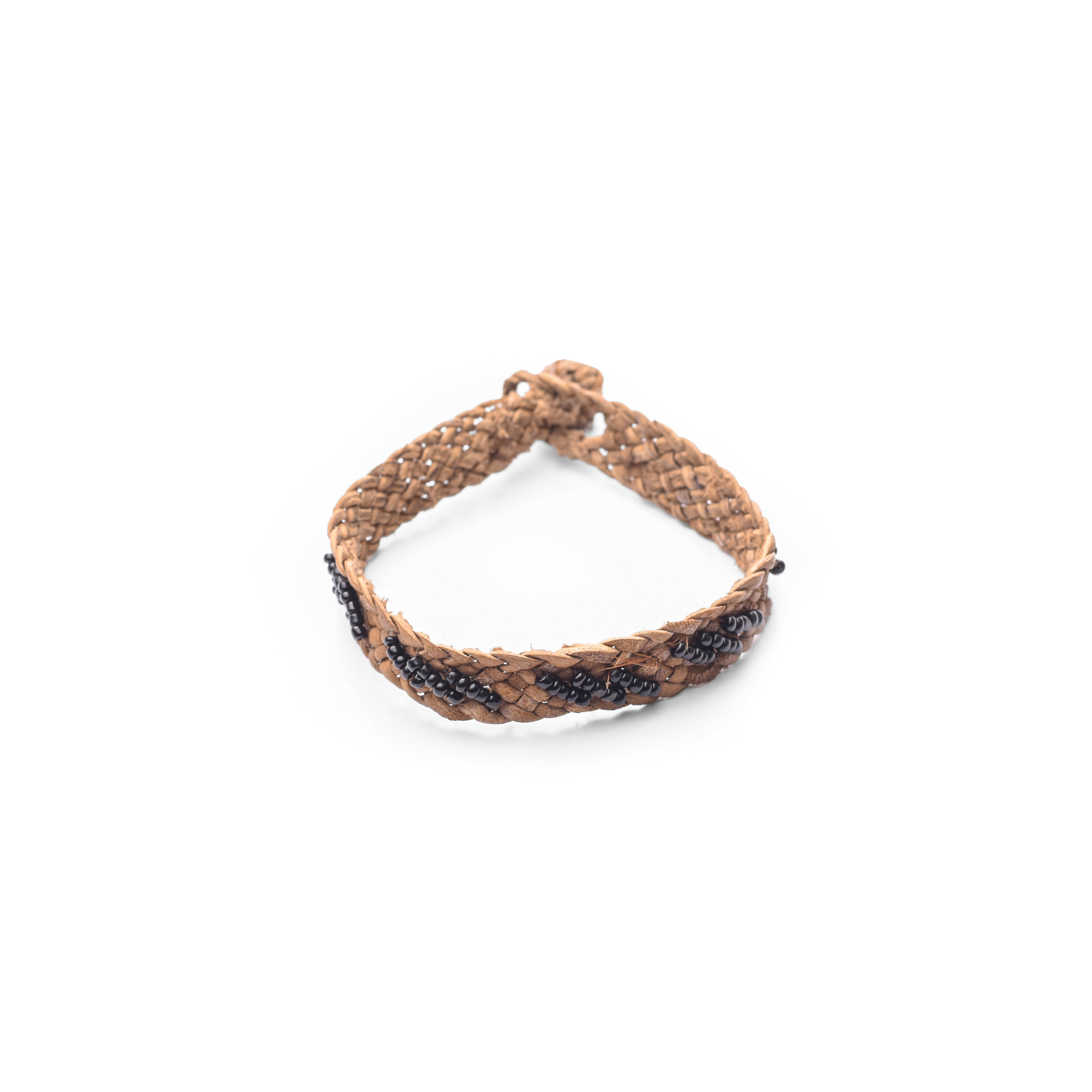 Beaded Leather Bracelet