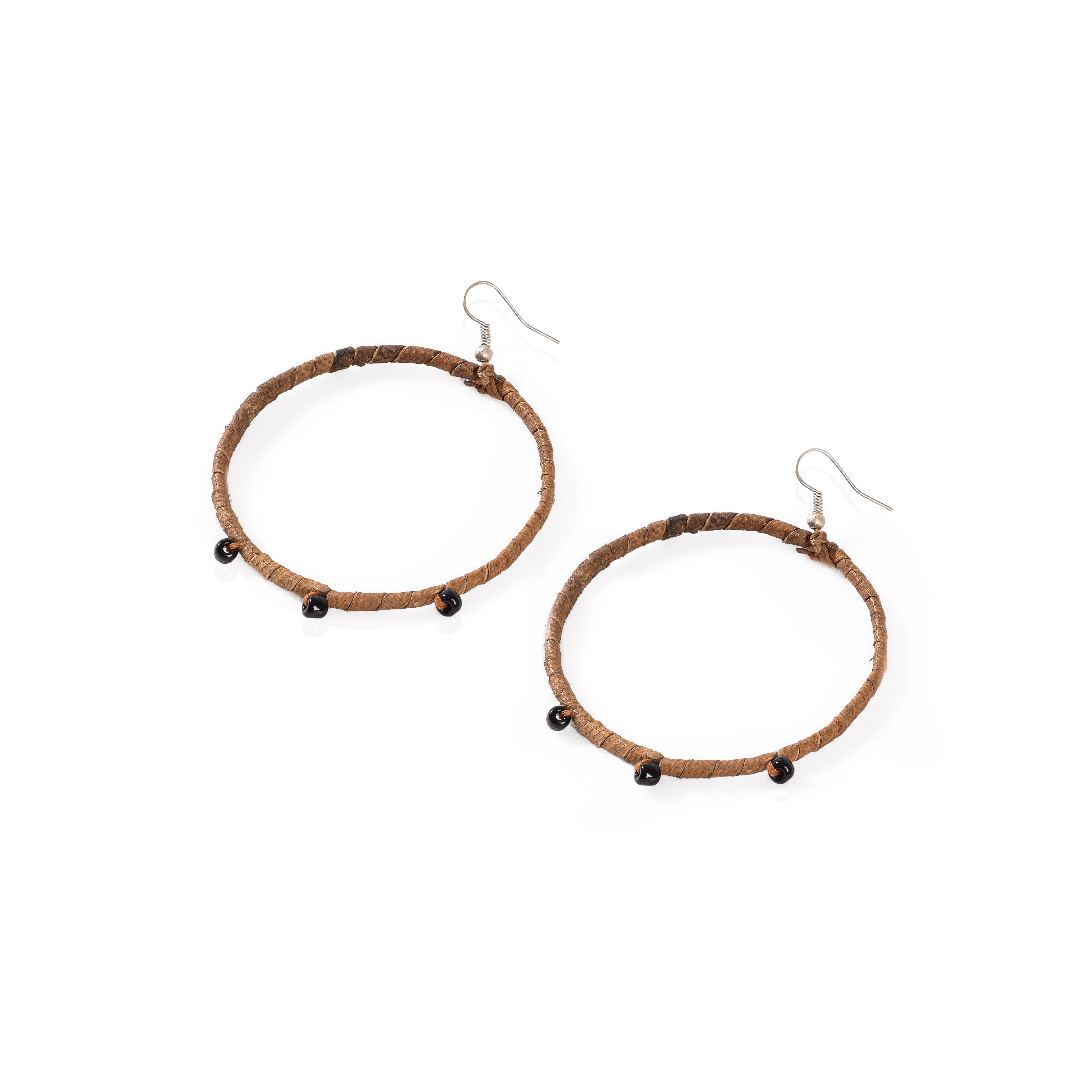 Big Hoop Leather Earrings