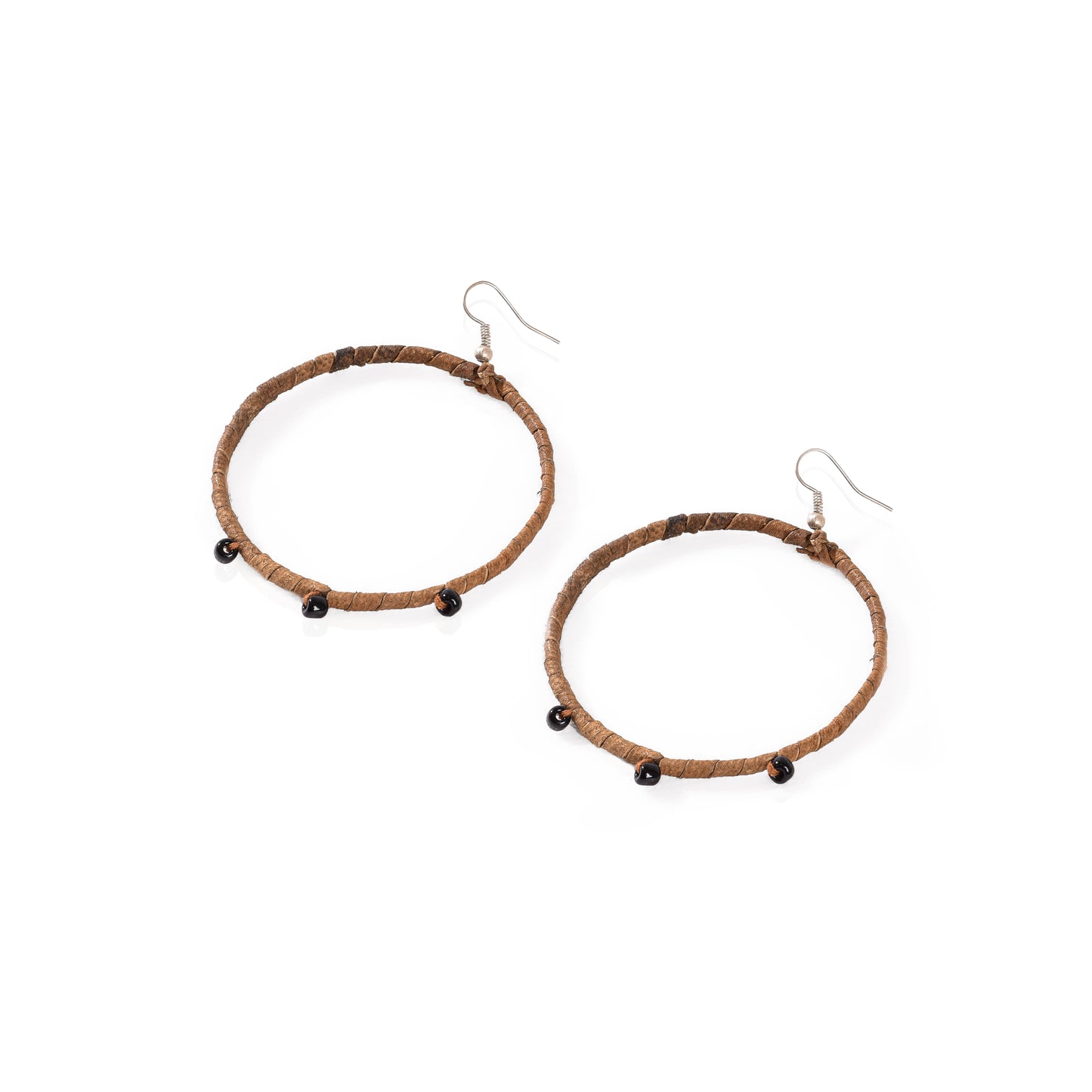 Big Hoop Leather Earrings