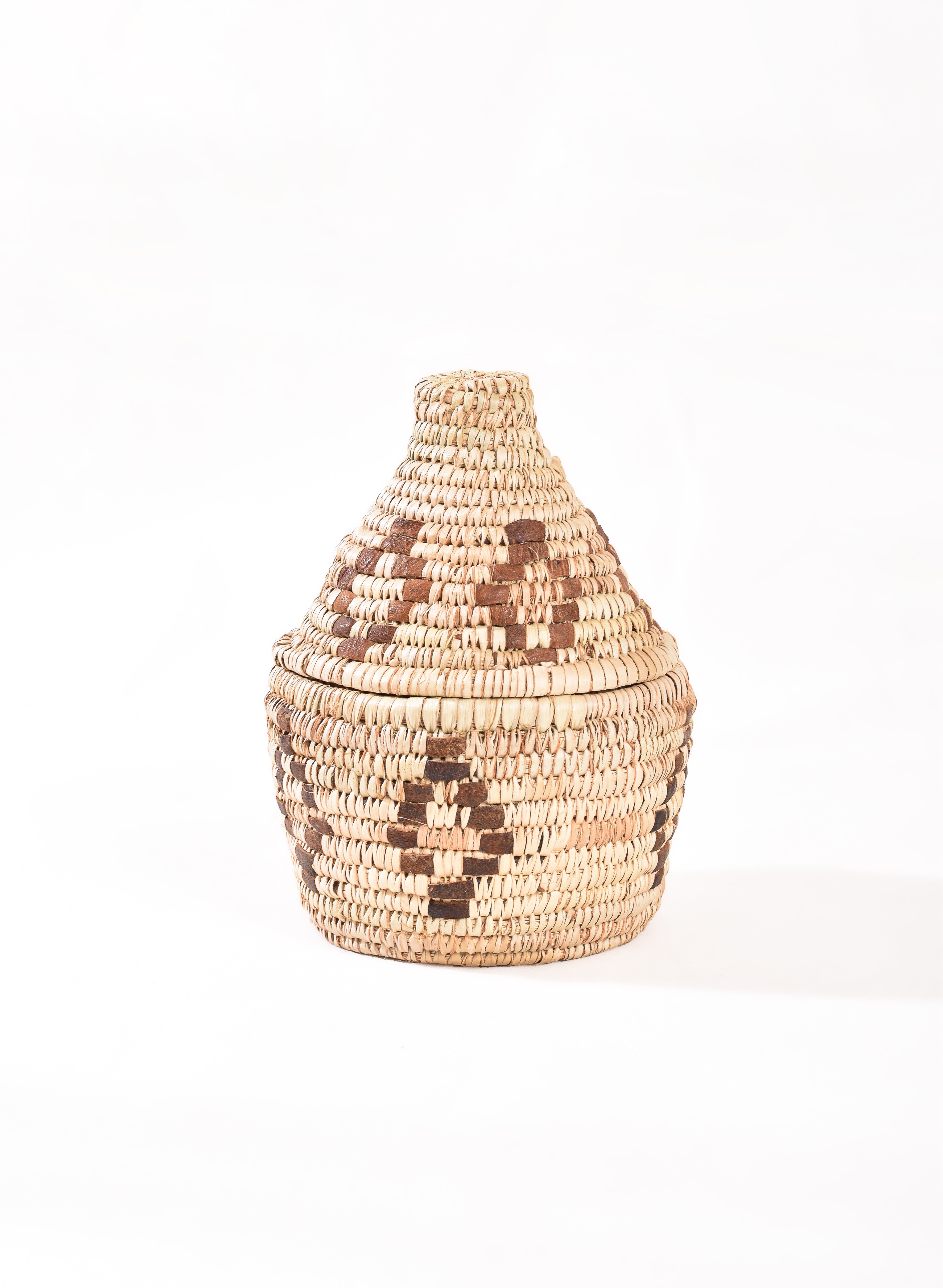 Lidded Khous and Leather Kabouta Box