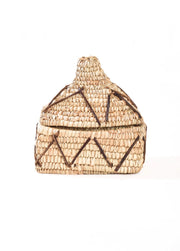 Wicker & Leather Container