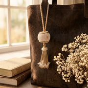 hand braided leather  tassel