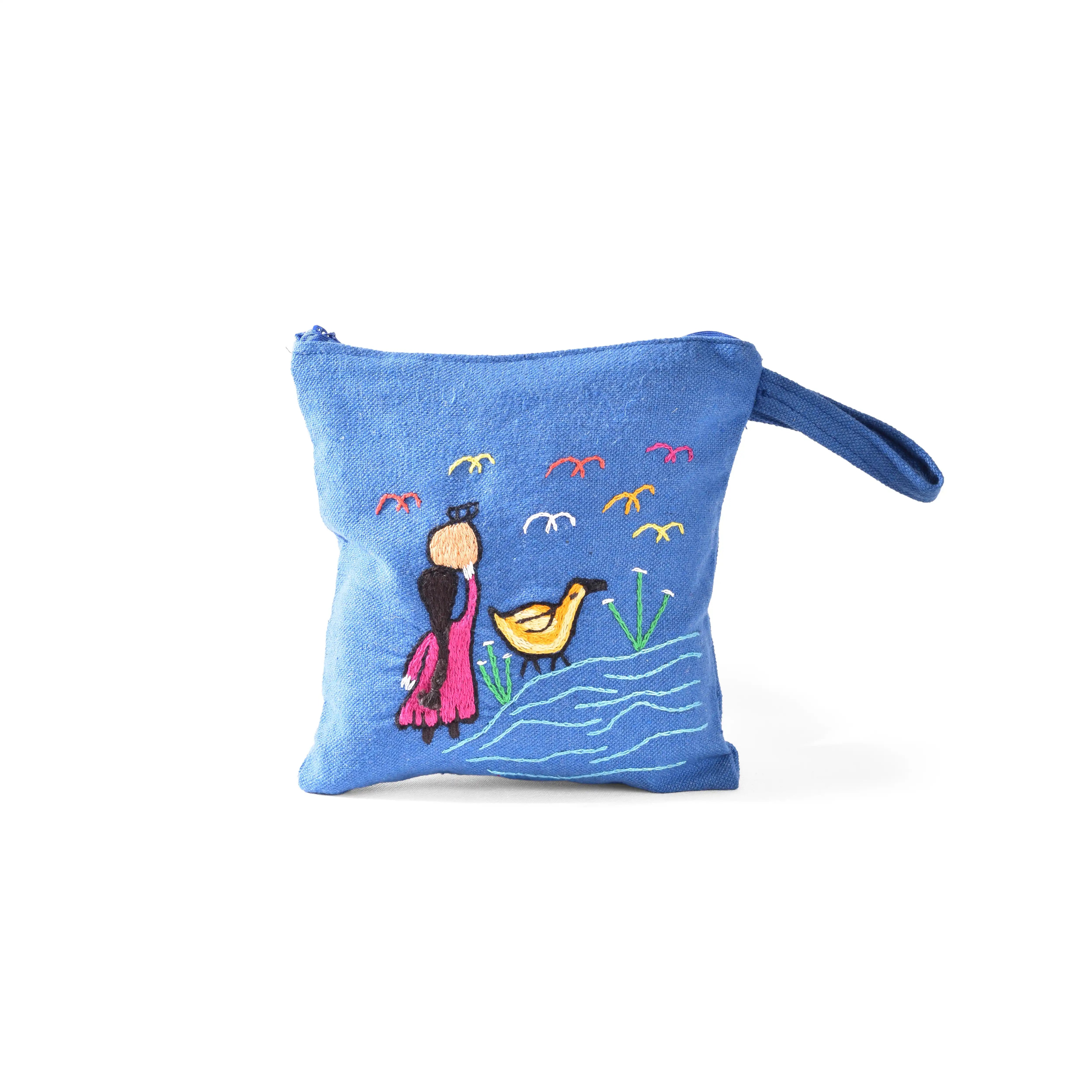 Hand Embroidered Makeup Bag