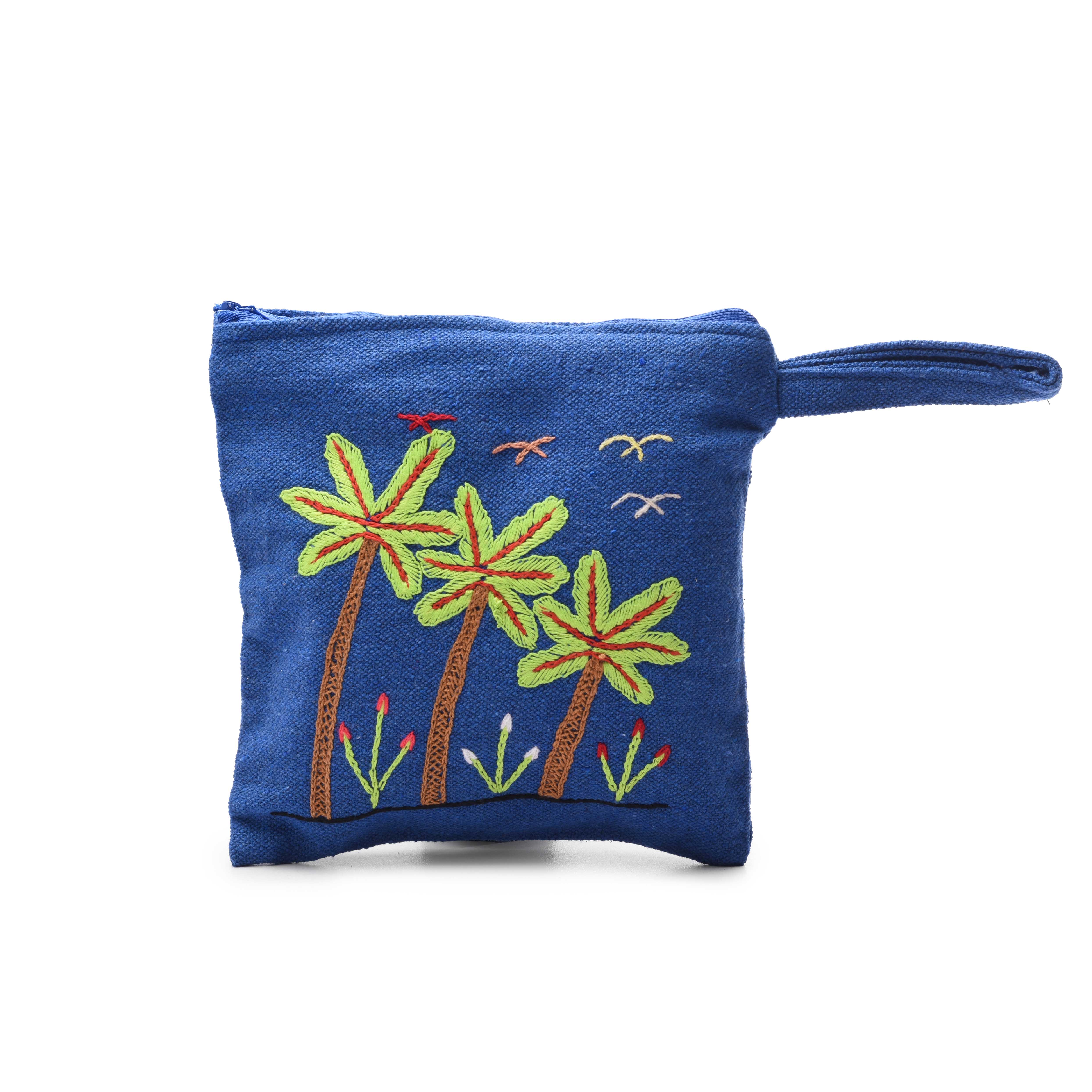 Hand Embroidered Makeup Bag