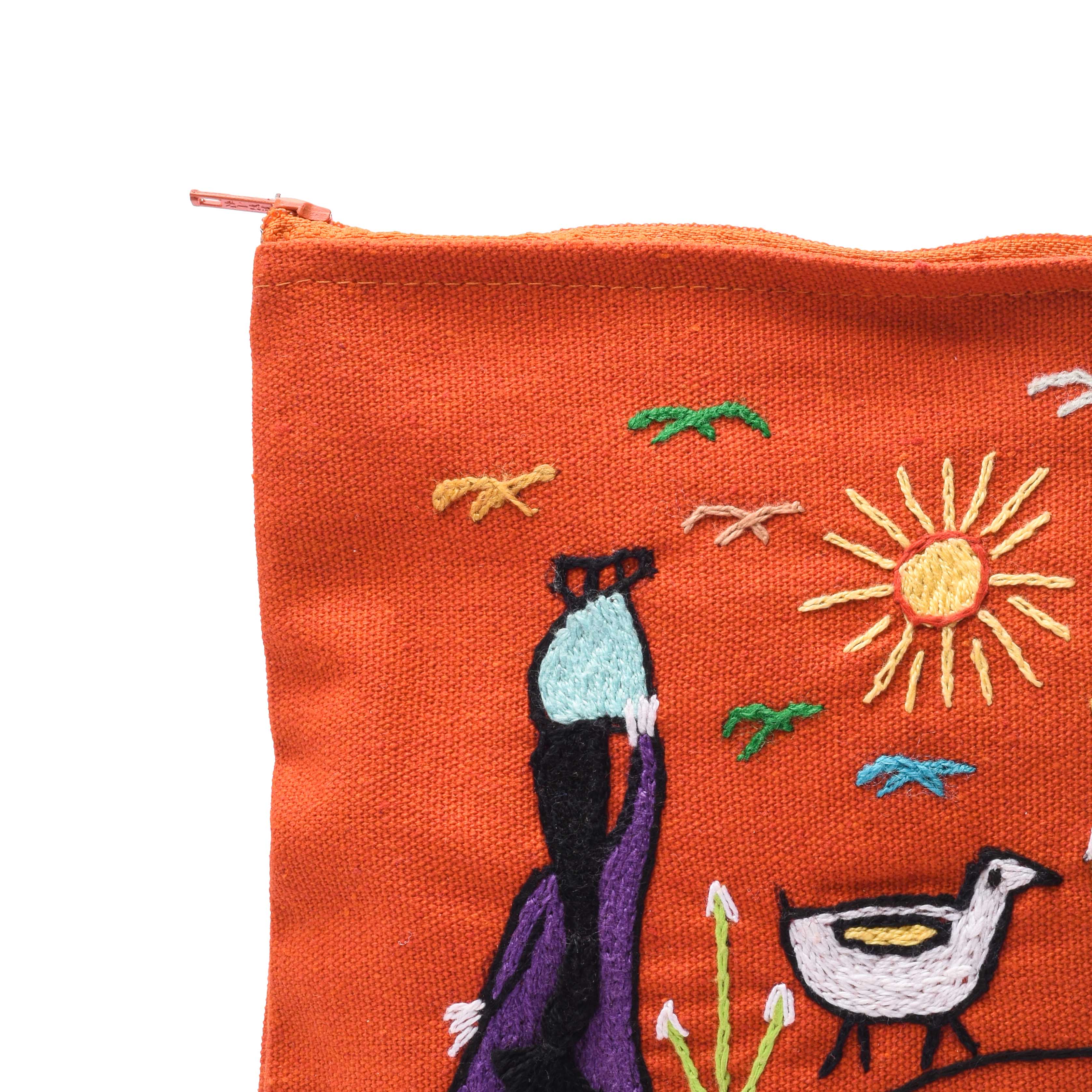 Hand Embroidered Makeup Bag
