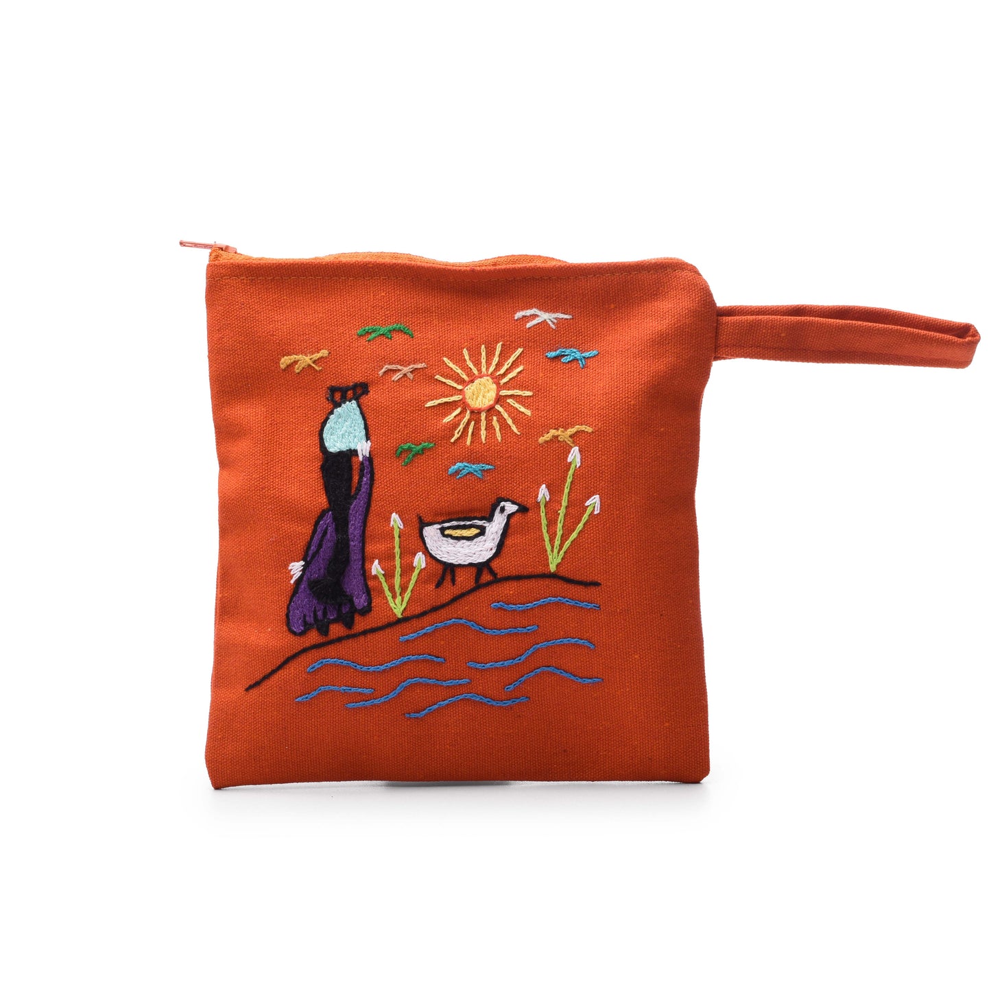 Hand Embroidered Makeup Bag