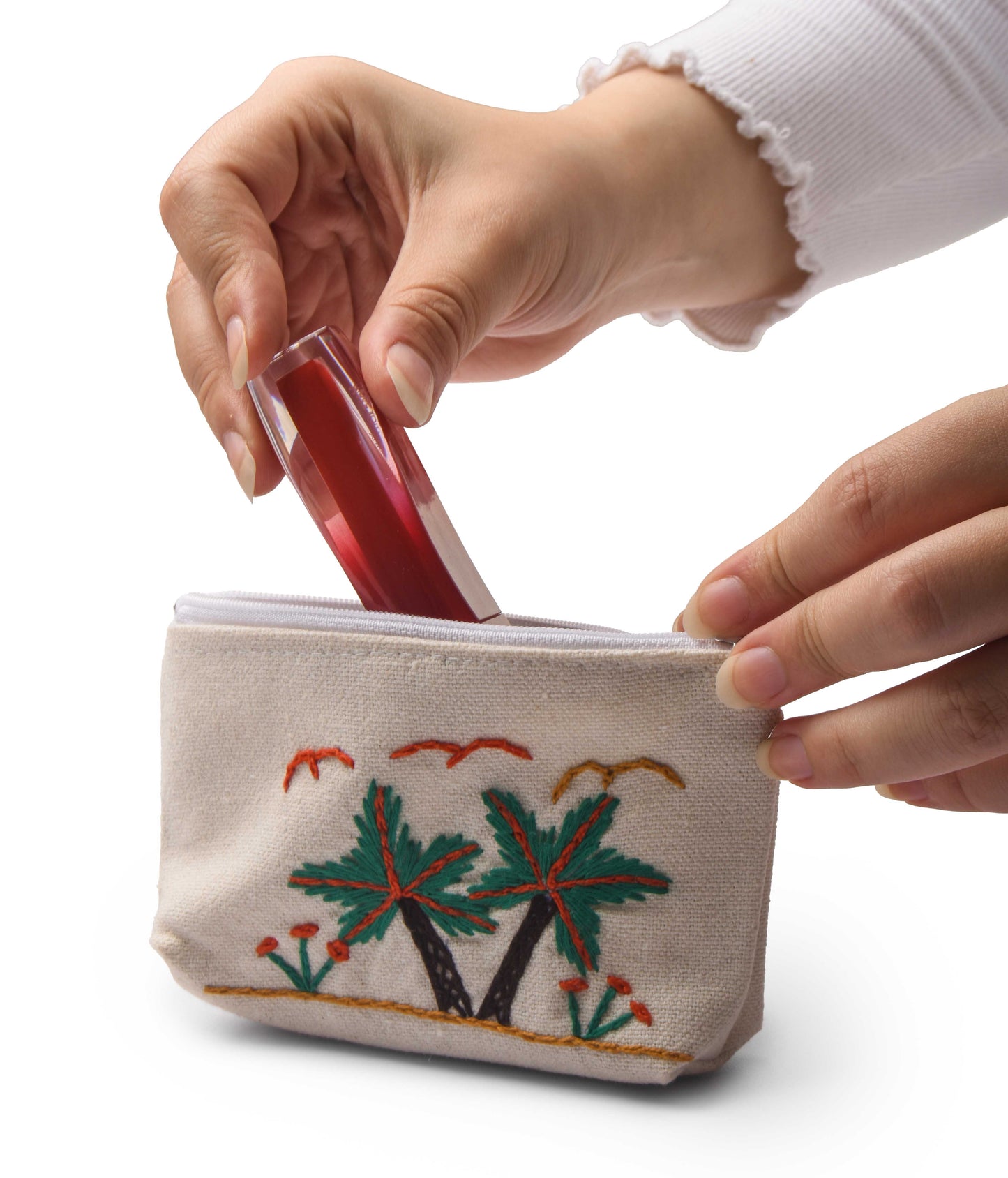 Hand Embroidered Coin Purse