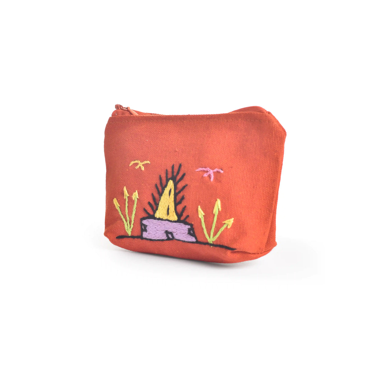 Hand Embroidered Coin Purse