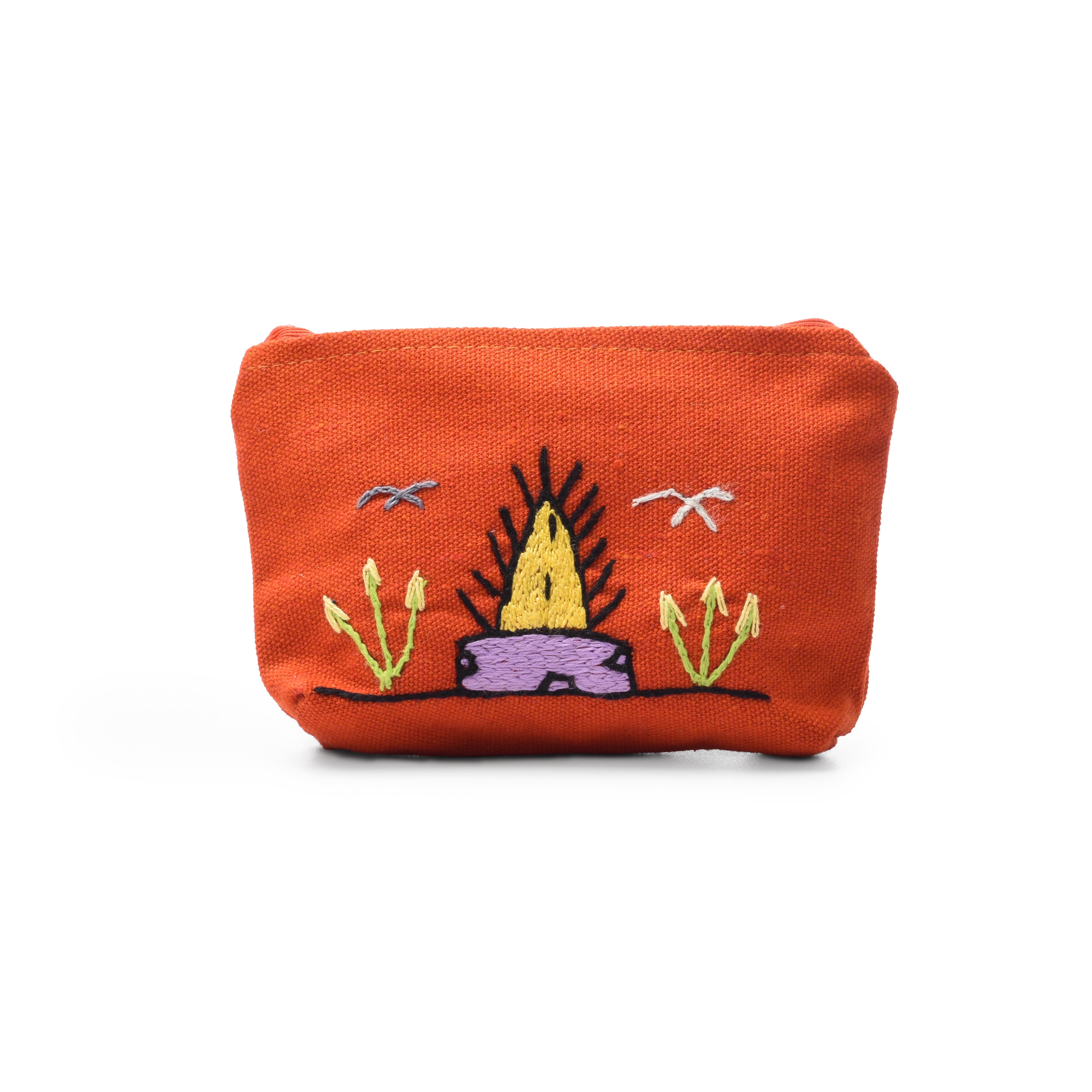 Hand Embroidered Coin Purse