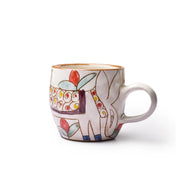 Handpainted Pottery Donkey Mug