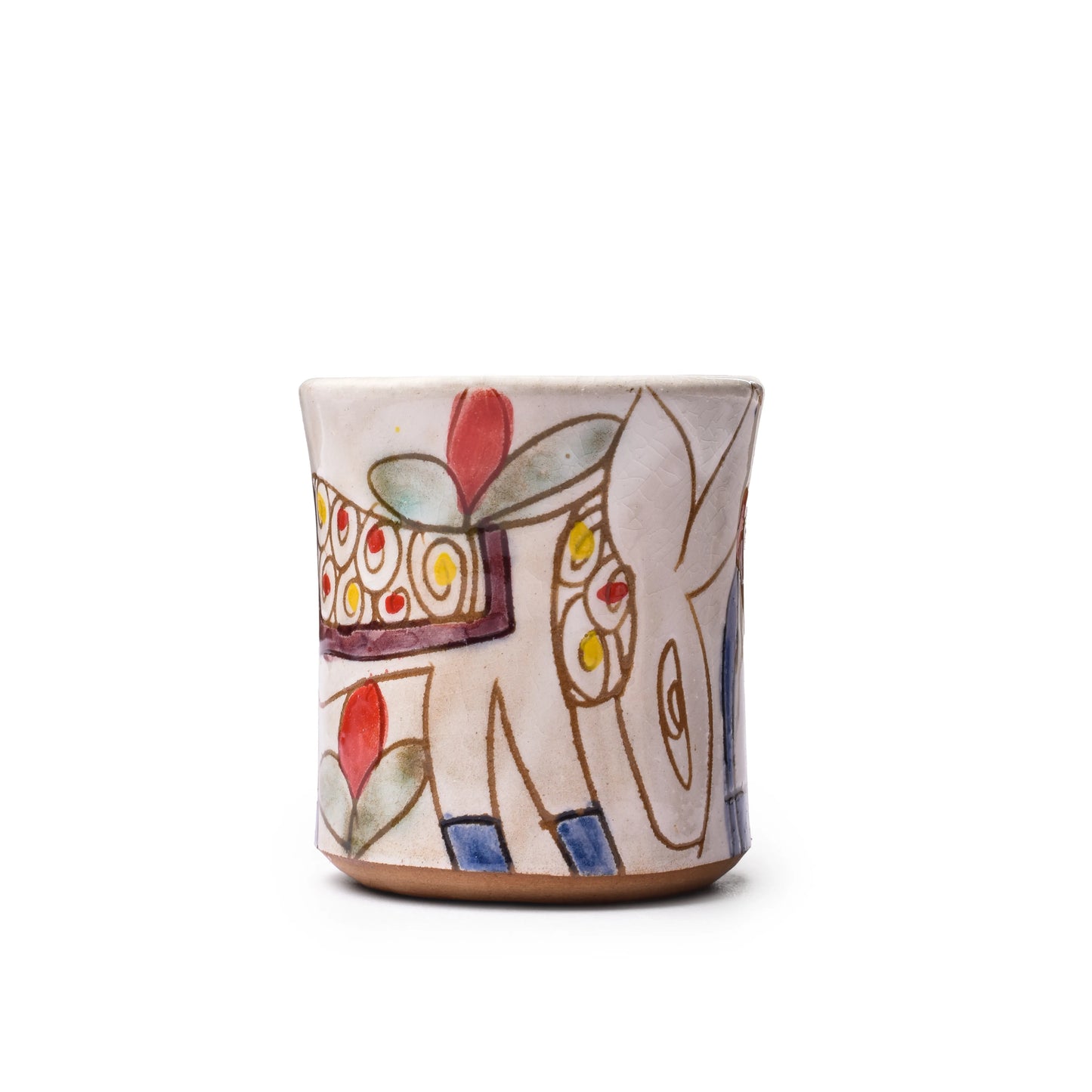 Handpainted Pottery Donkey Mug
