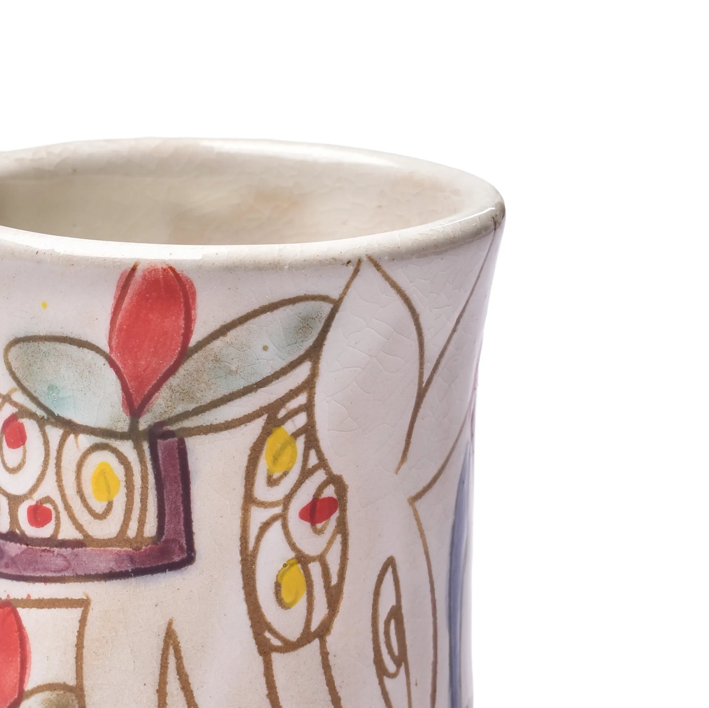 Handpainted Pottery Donkey Mug