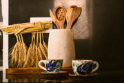 Green Leaves Tree Coffee Cup with Saucer