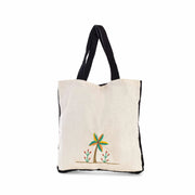 Palm Tree Embroidered Tote Bag