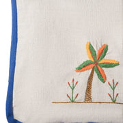 Palm Tree Embroidered Tote Bag