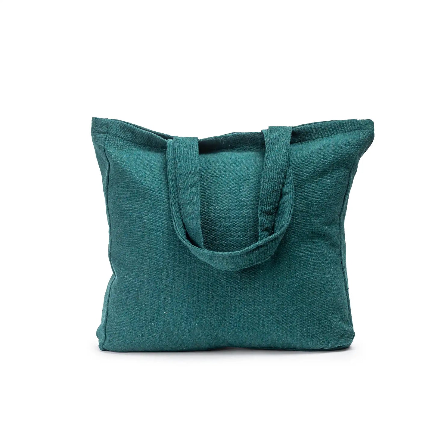 Embroidered Tote Bag with Pocket