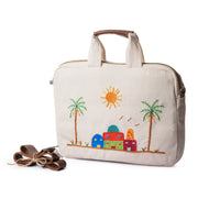 Hand painted & Embroidered Laptop Bag 30*40