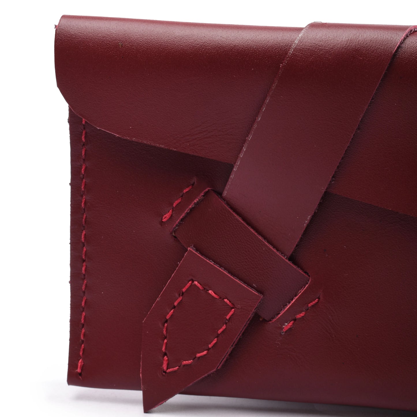 Envelope Clutch With Color Burgundy