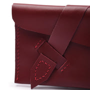 Envelope Clutch With Color Burgundy