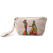 Handpainted Leaves Cross Bag