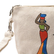 Handpainted Leaves Cross Bag