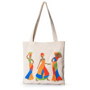 Handpainted Leaves Totebag