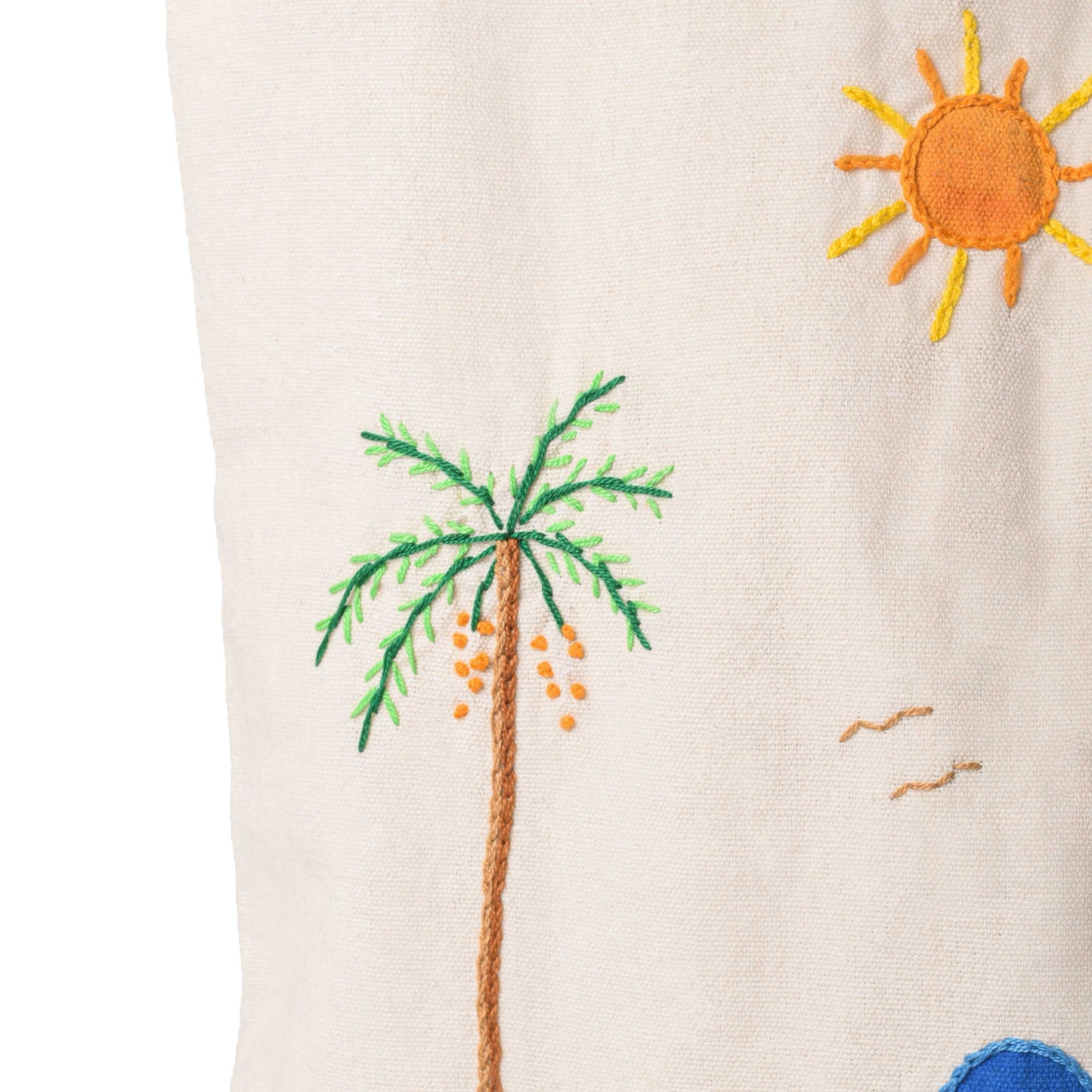 Handpainted Leaves Totebag