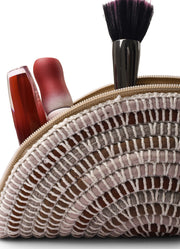 Upcycled Fabric Half Circle Bag