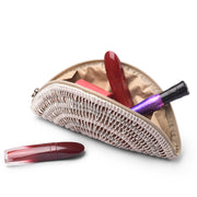 Upcycled Fabric Half Circle Bag