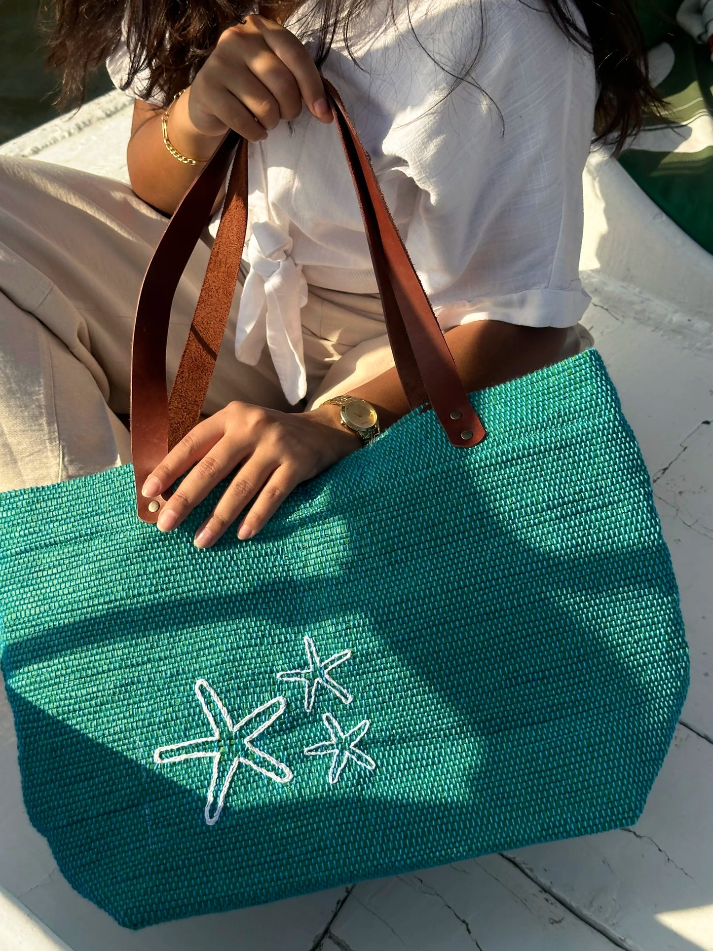 Upcycled Plastic Stars Bag