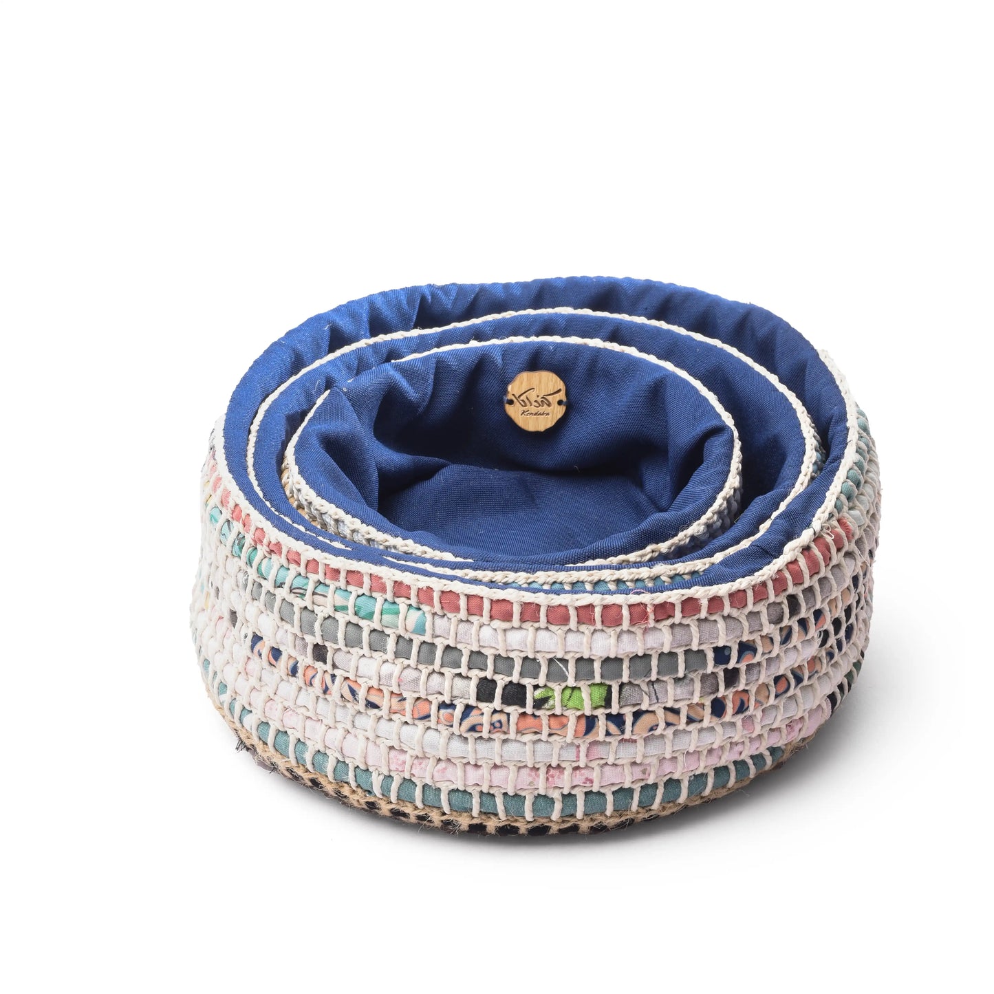 Upcycled Fabric Basket Set (3 pcs)