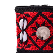 Cross stitched Bedouin Sinai Embroidered bracelet With Color Burgundy