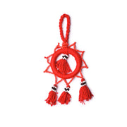 Beaded Hanging With Color Red