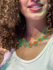 Circles Beaded Necklace