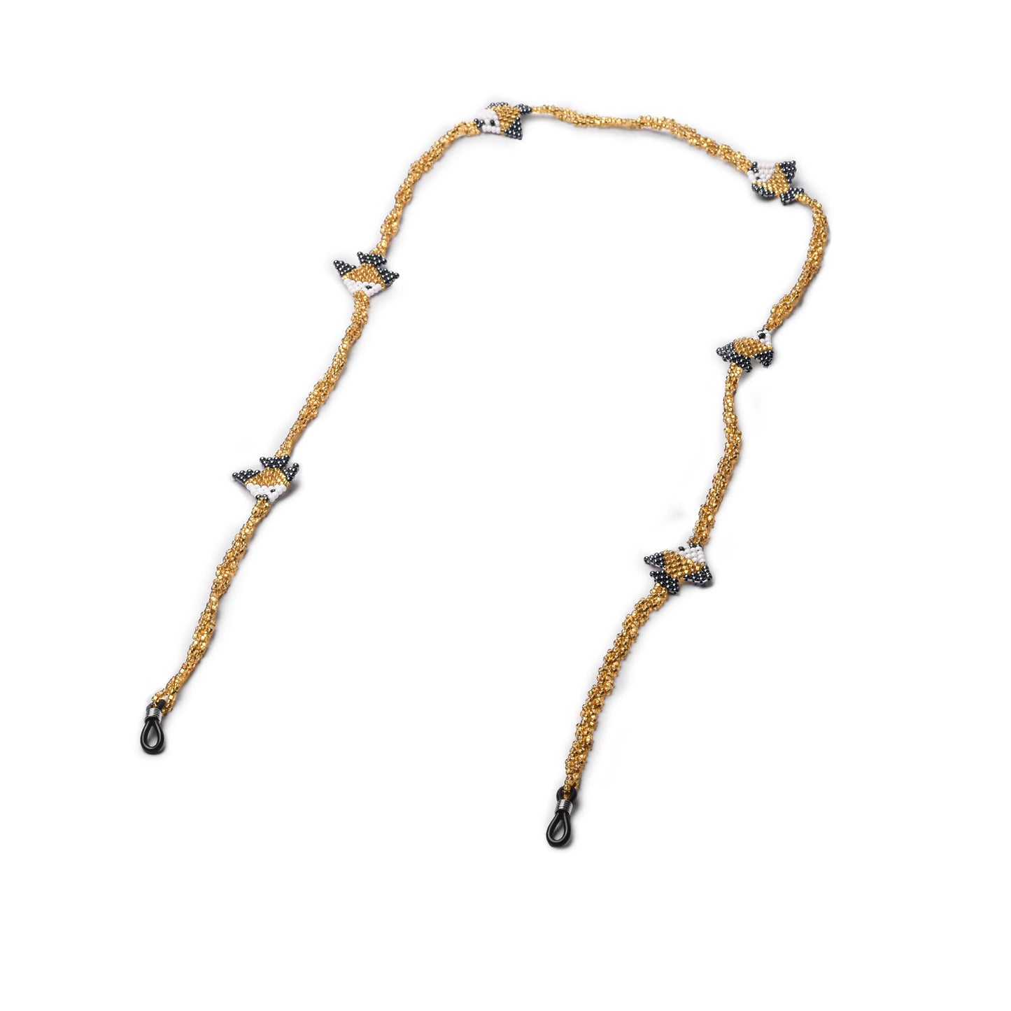 Glasses Chain With Design Fish With Color Gold