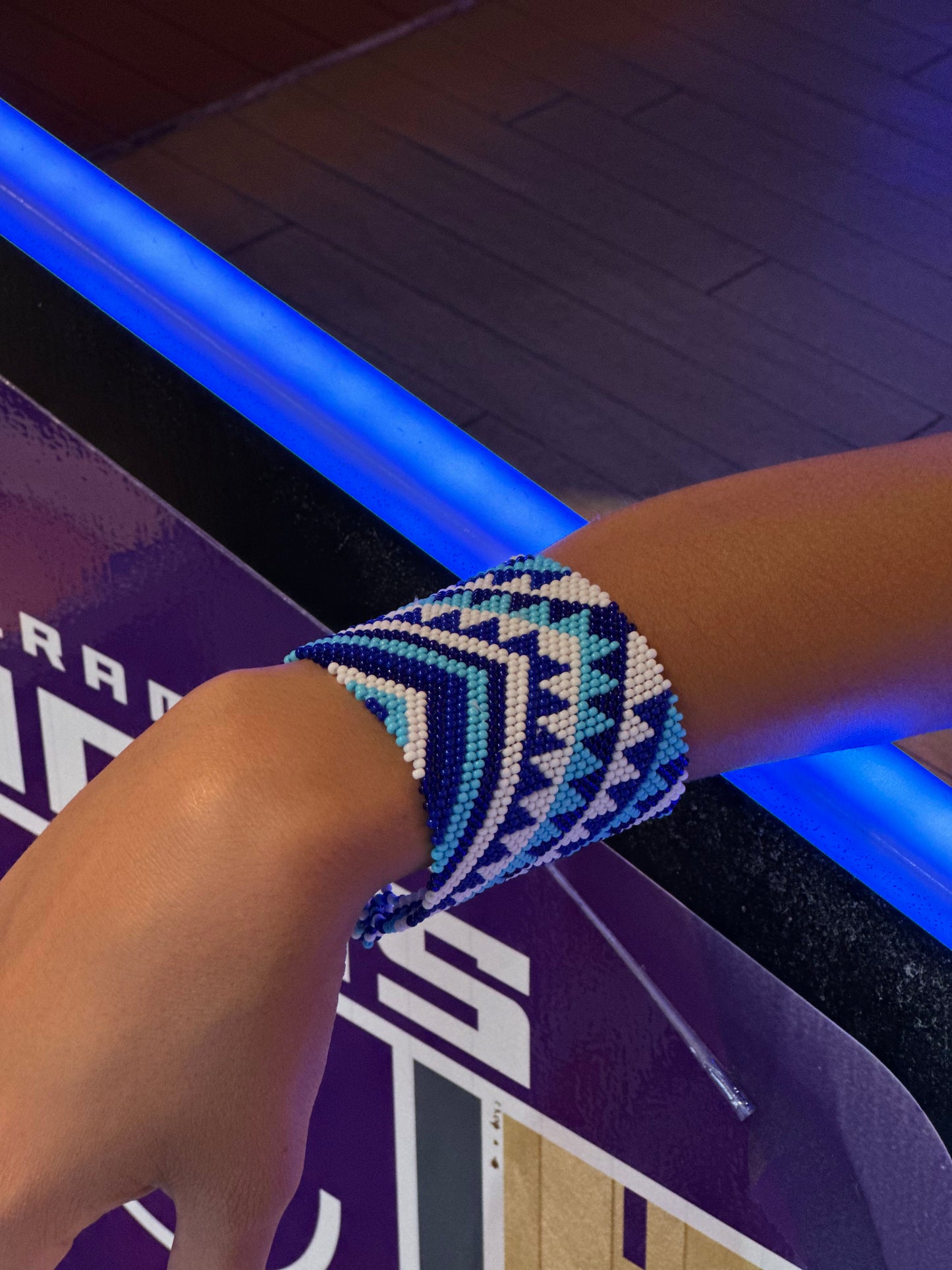 Kilim Inspired Beaded Bracelet